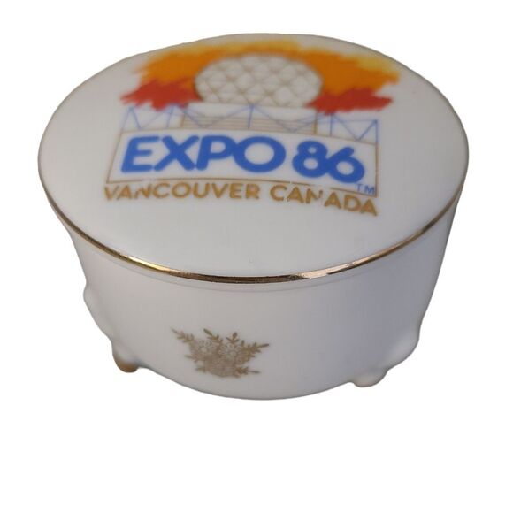 vintage 1986 vancouver canada expo 86 trinket box made in japan - Picture 1 of 3